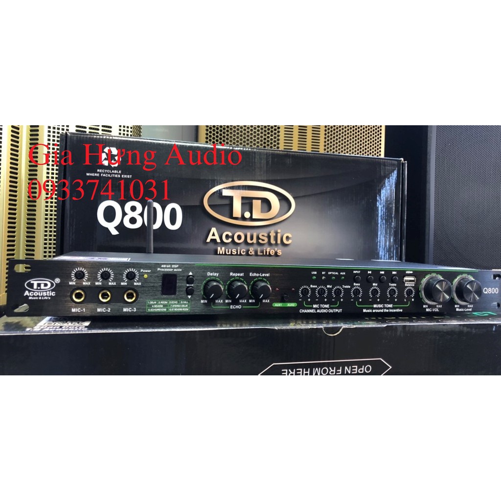 Vang cơ lai số TD Acoustic Q800 , sản phẩm New 2021 tặng kem dây tín hiệu Canon ra Canon hoặc Canon ra AV