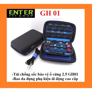 Túi chống sốc bảo vệ ổ cứng 2.5 GH01-Bao da đựng phụ kiện di động cao cấp