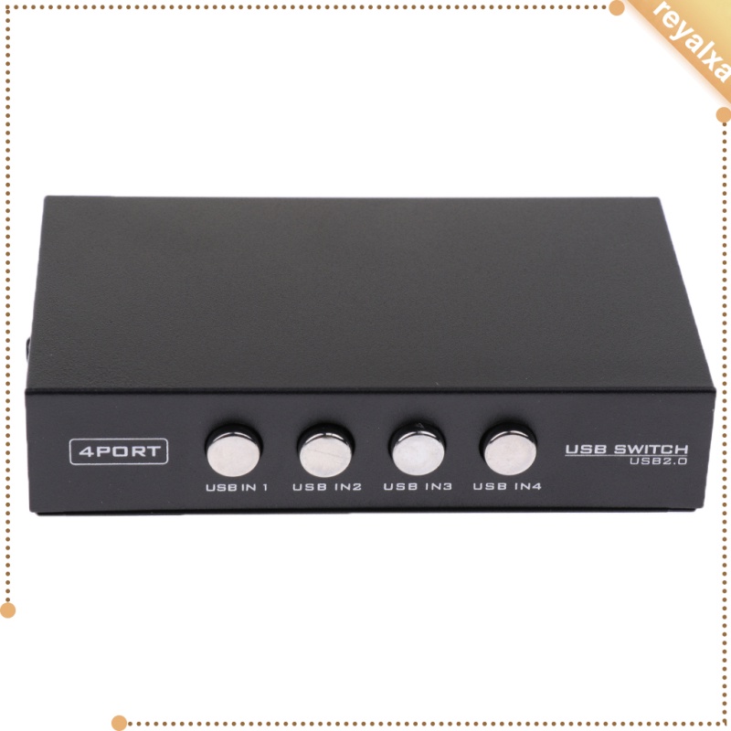 Bộ Chuyển Đổi Công Tắc Chia Thủ Công USB 2.0 KVM KVM 4 Cổng USB 1 Thiết Bị Máy Tính