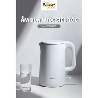 Bình đun nước siêu tốc bear zdh-b15t1 - white