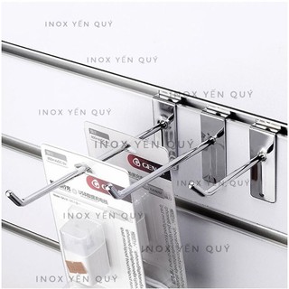 móc treo phụ kiện cài khe vách tấm gỗ - móc treo cài rãnh