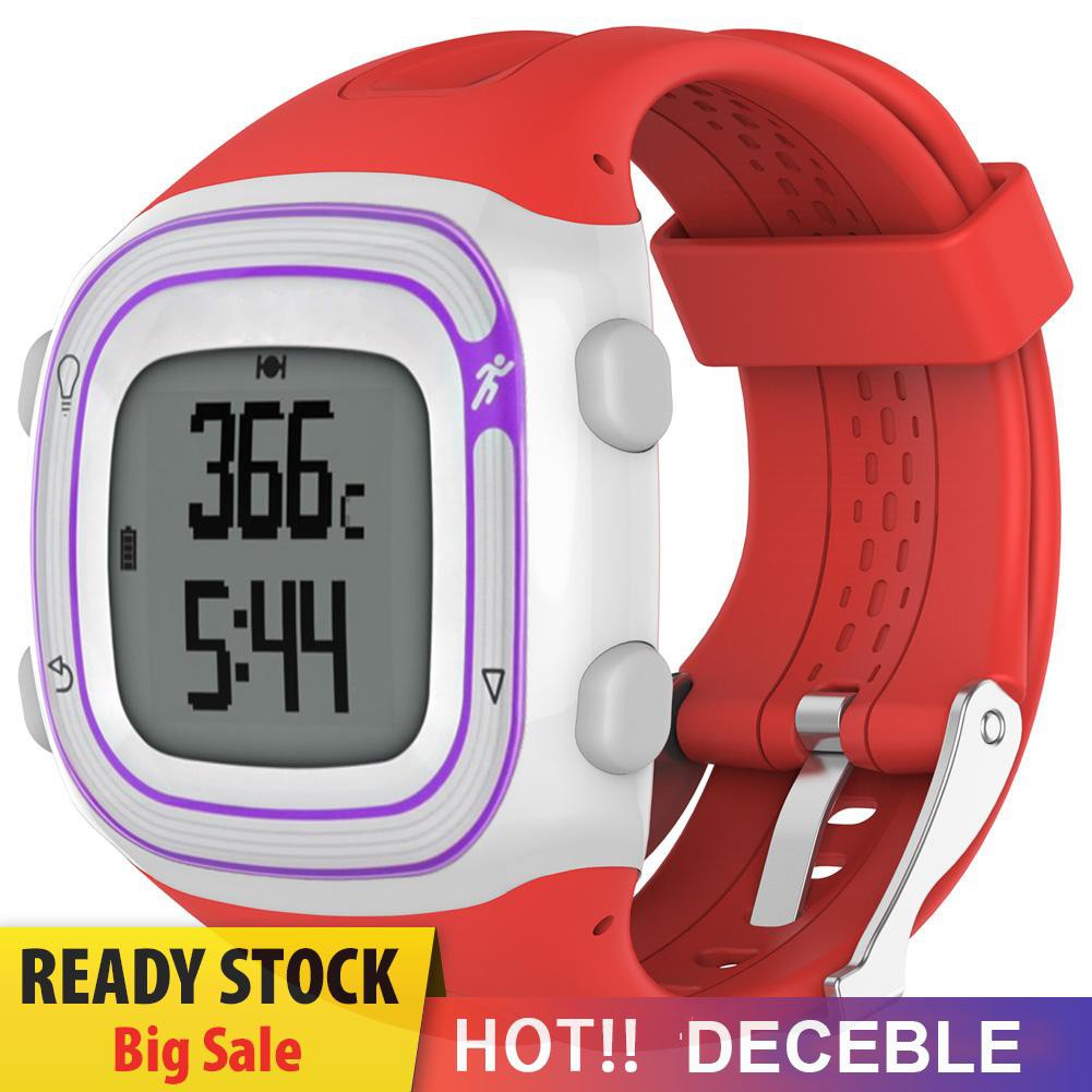 Deceble Couple Edition Silicone Watchband Replacement for Garmin Forerunner 10/15