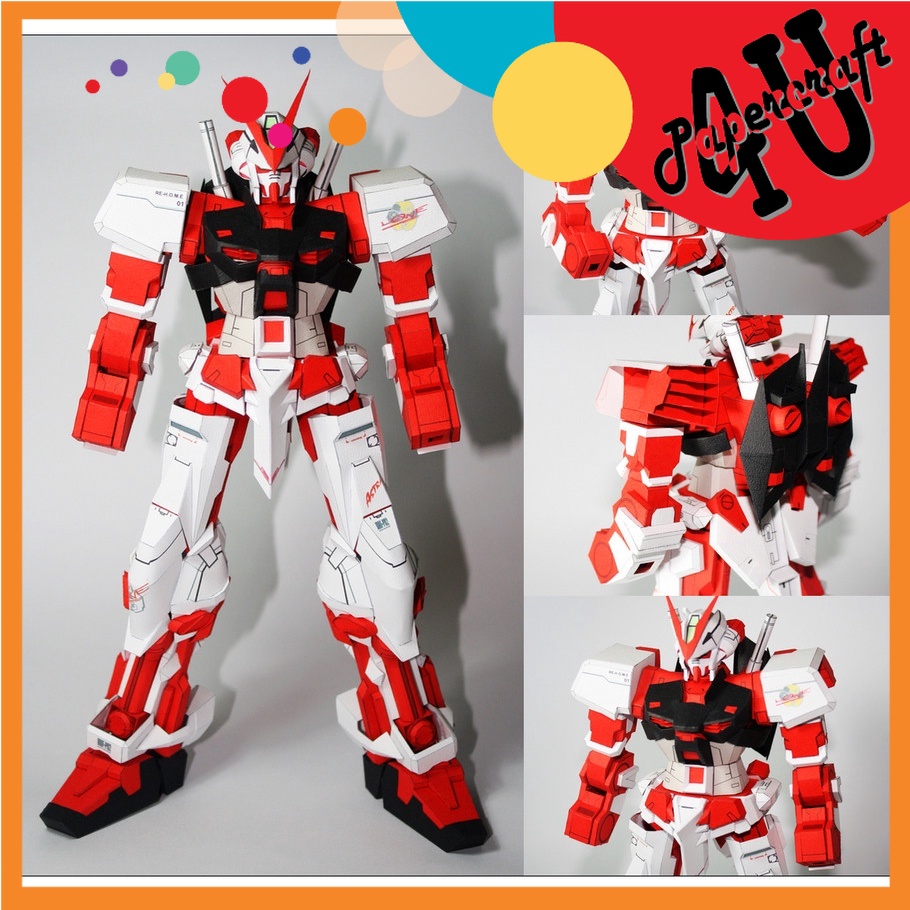 Mô hình giấy 3D Gundam MBF-P02 Astray Red Frame