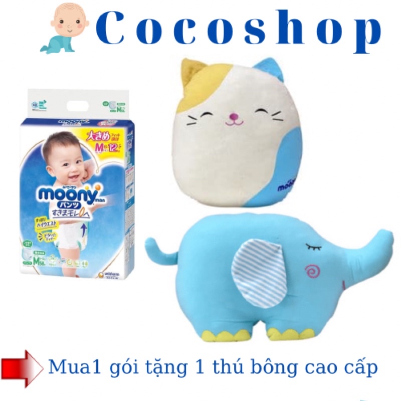 [ Cộng 4/6 Miếng ]Tã quần/ Tã dán Moony size NB90/S84/M64/L54/M58/L44/XL38/XXL26