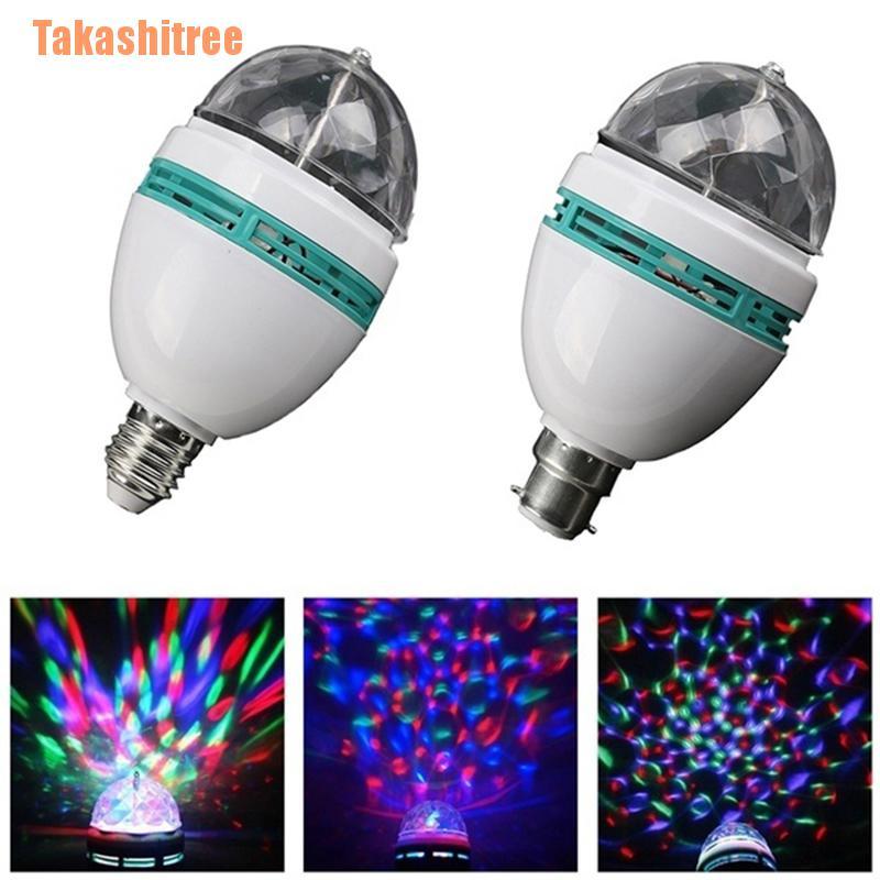 Bóng Đèn Led Xoay B22 / E27 Nhiều Màu Dùng Cho Sàn Nhảy Disco Dj