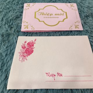 Thiệp mời ép kim 04125 10cái/xấp (SP000472)