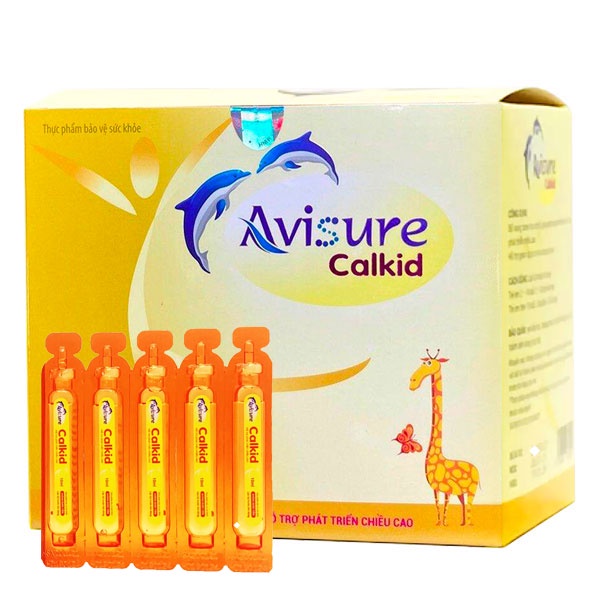 Avisure Calkid- Hỗ trợ phát triển chiều cao, giúp bổ sung canxi, giúp chắc khỏe xương, hỗ trợ giảm nguy cơ còi xương