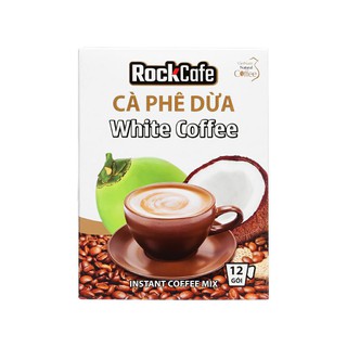 Cà phê dừa RockCafe White Coffee hộp 240gr