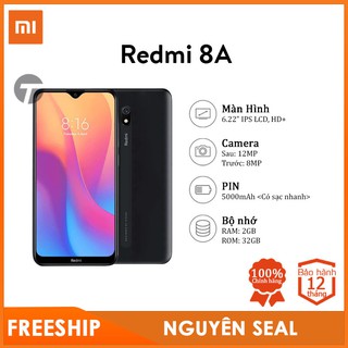 Điện thoại xiaomi redmi 8a - pin khủng 5000mah, màn hình giọt nước - bảo hành 12 tháng