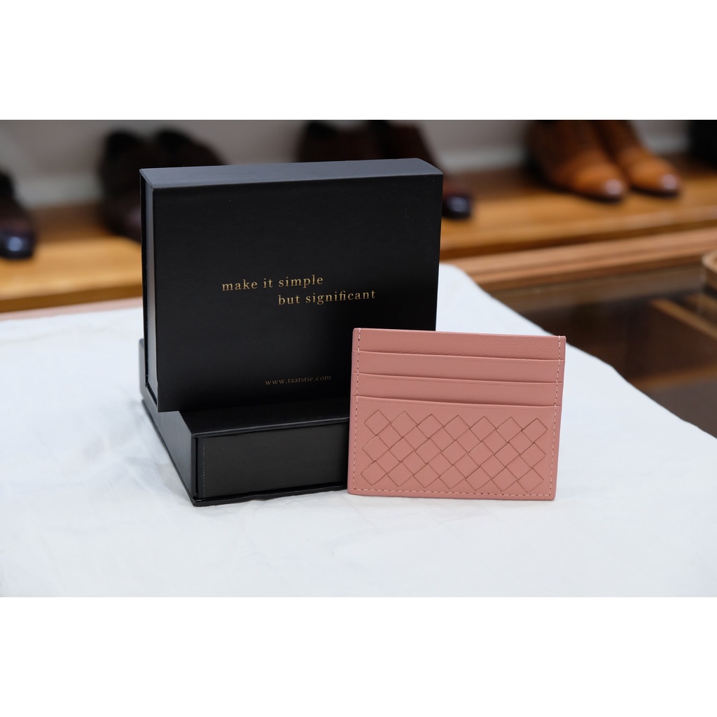 Ví đựng thẻ nam card holder chất liệu da cừu cao cấp, fullbox làm quà tặng