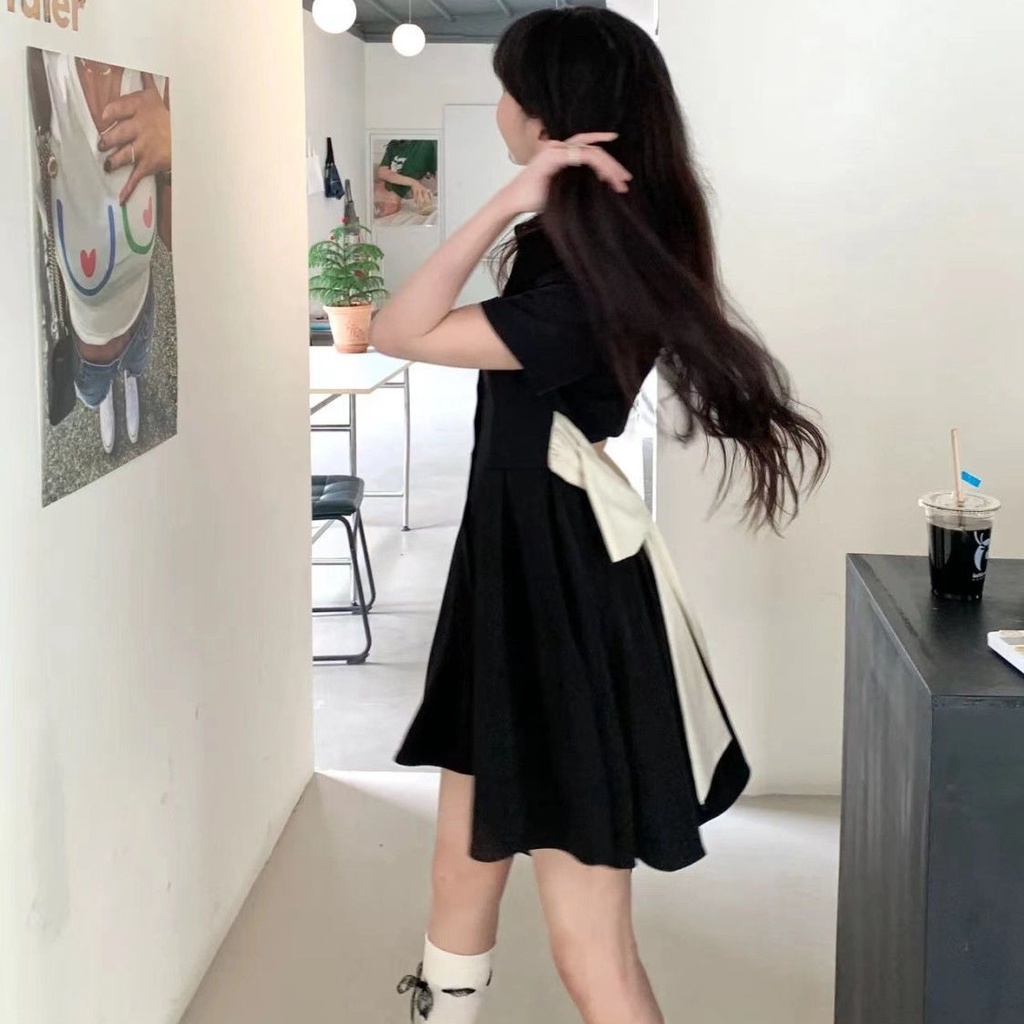 Đầm Perty chữ A thời trang mùa hè phong cách Hàn Quốc cho nữ