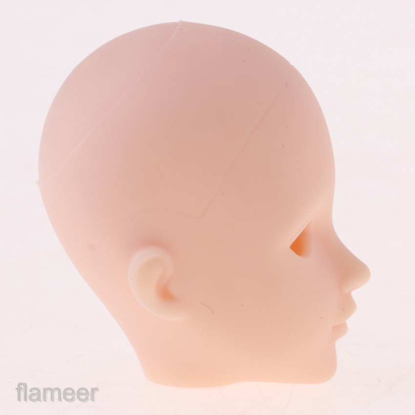 Không trang điểm Búp bê nữ Bộ phận cơ thể đầu đậm cho búp bê BJD 1 / 6