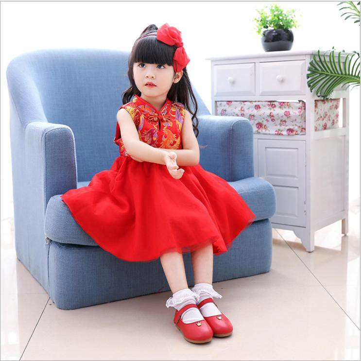 Váy Tết gấm hoa rồng phượng cao cấp 6-16kg .