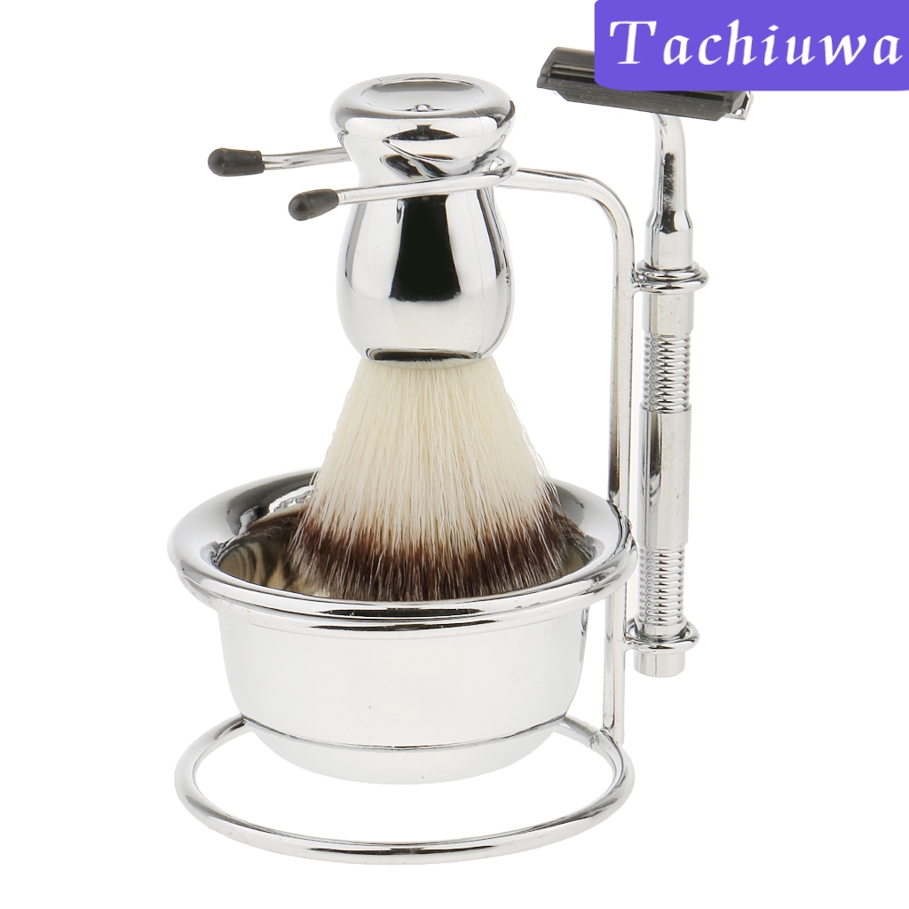 Set dụng cụ cạo râu kèm giá đỡ tiện dụng cho nam