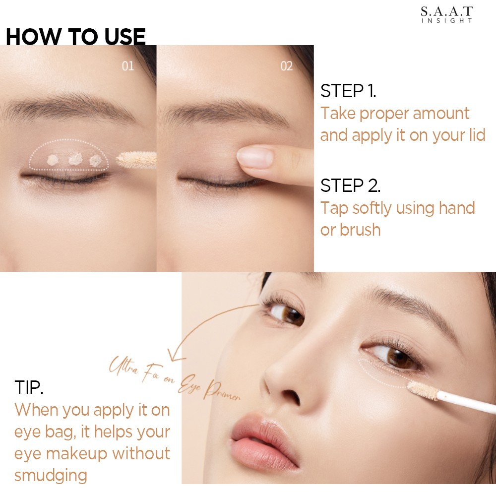 Kem Lót SAATINSIGHT Trang Điểm Mắt Kháng Nước Giúp Trang Điểm Tiện Lợi Cho Bạn Gái 10ml | BigBuy360 - bigbuy360.vn