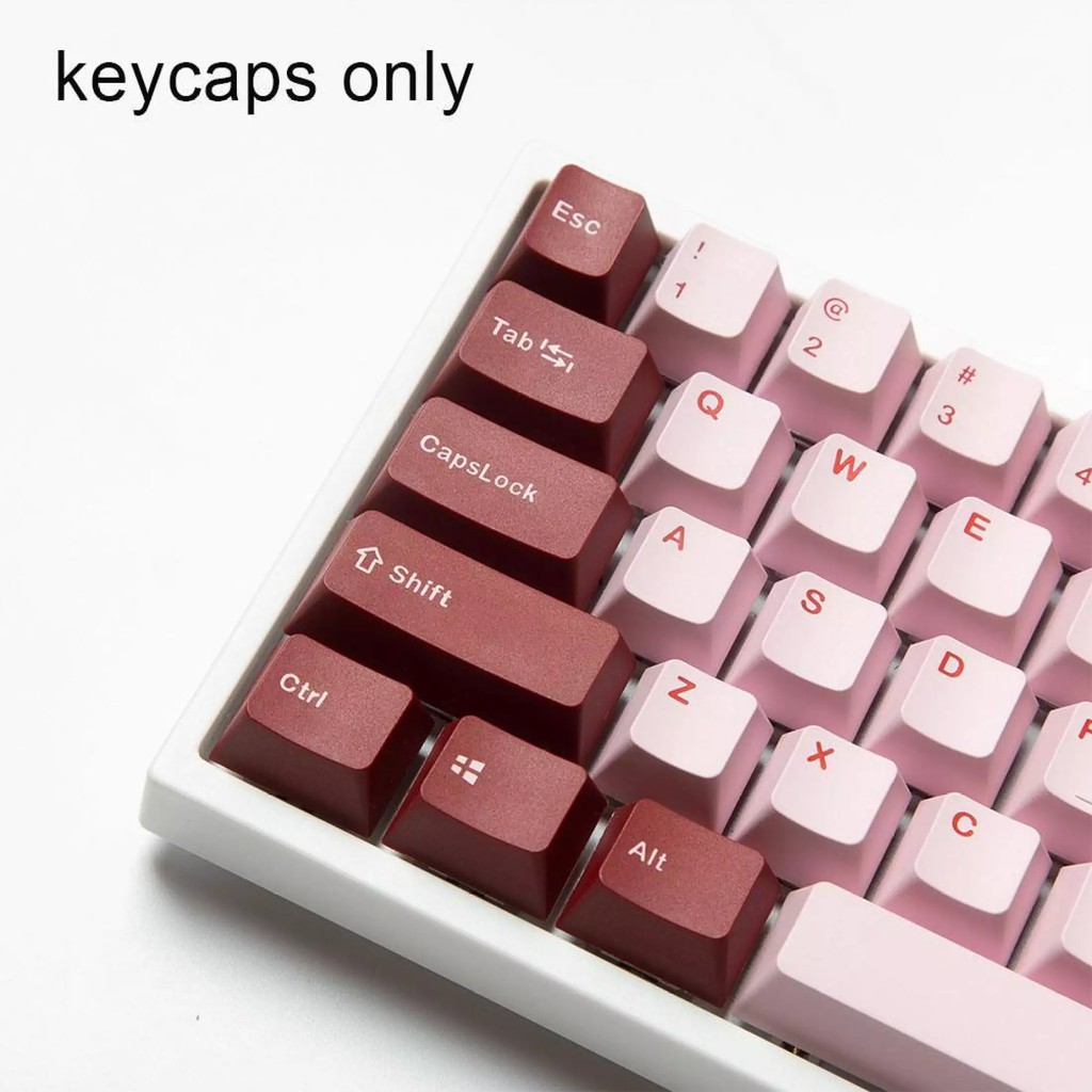 Bộ Keycap Darling PBT 127 Phím Font chữ đẹp,PBT Dày Double-Shot, Layout 68, 84,98...