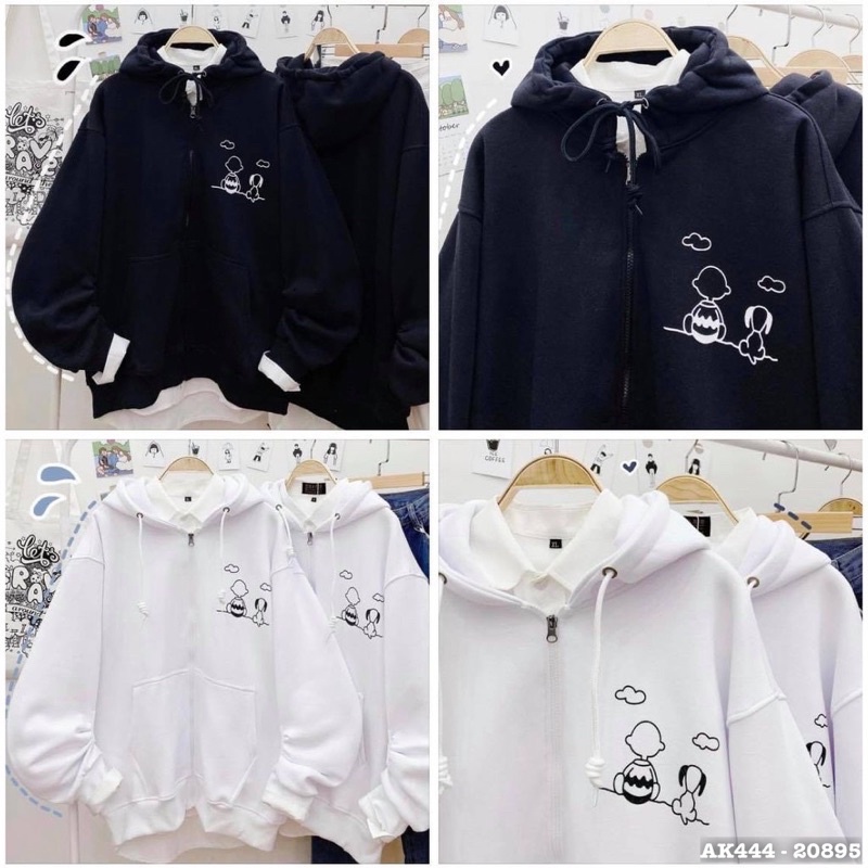 Áo Khoác Nam Nữ Nỉ Bông Dày Hàng QC Jackets Nỉ Đôi BABY & DOG - AK3444 | BigBuy360 - bigbuy360.vn