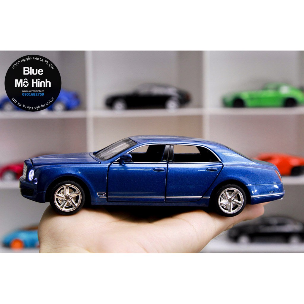 Blue mô hình | Xe mô hình Bentley Mulsanne tỷ lệ 1:32 mở hết cửa