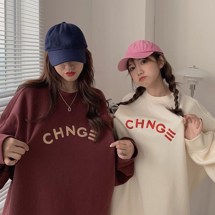  Áo Sweater In Chữ Tiếng Anh Phong Cách Thời Trang Hàn Quốc Cho Nữ