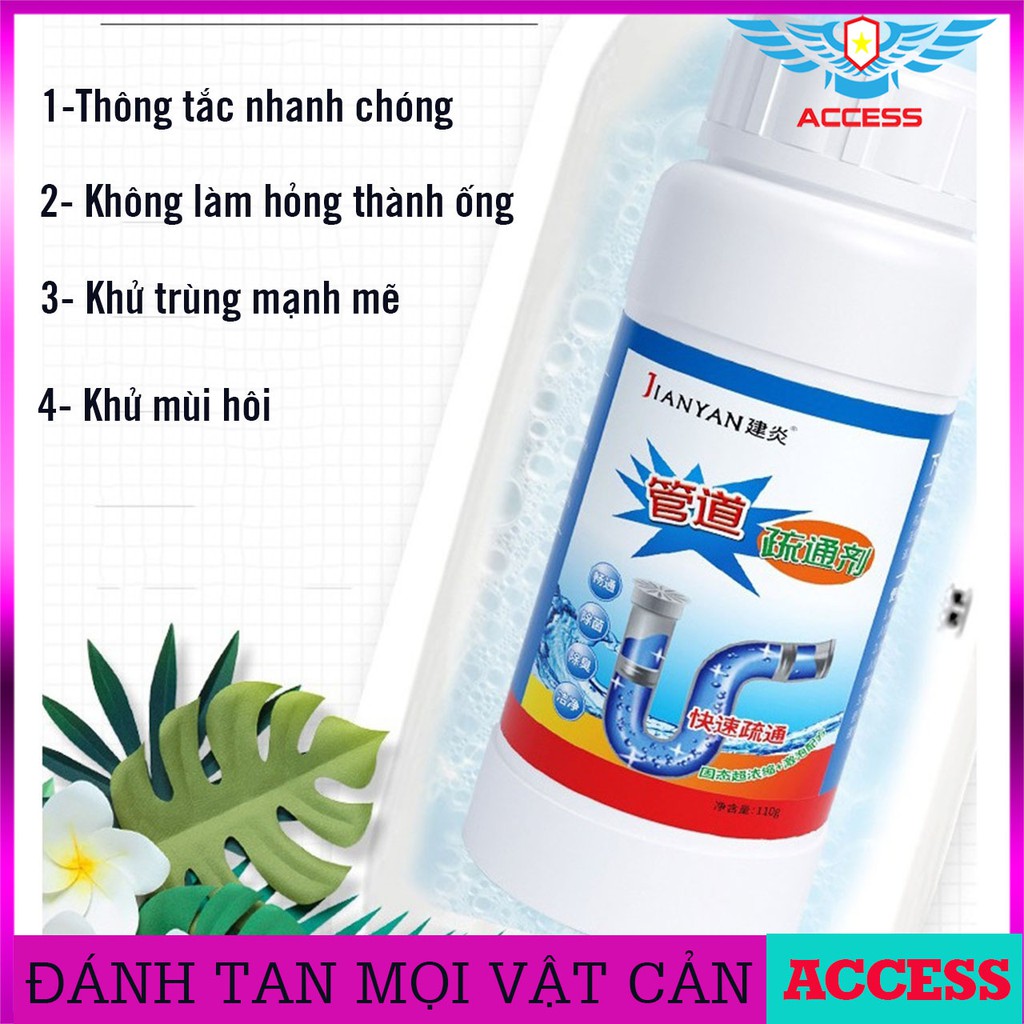 [BỘ 5 LỌ] Bột Thống Cống, Bồn Cầu, Bồn Rửa Chén Bát Cực Mạnh Siêu Tiết Kiệm ACCESS-SHOP