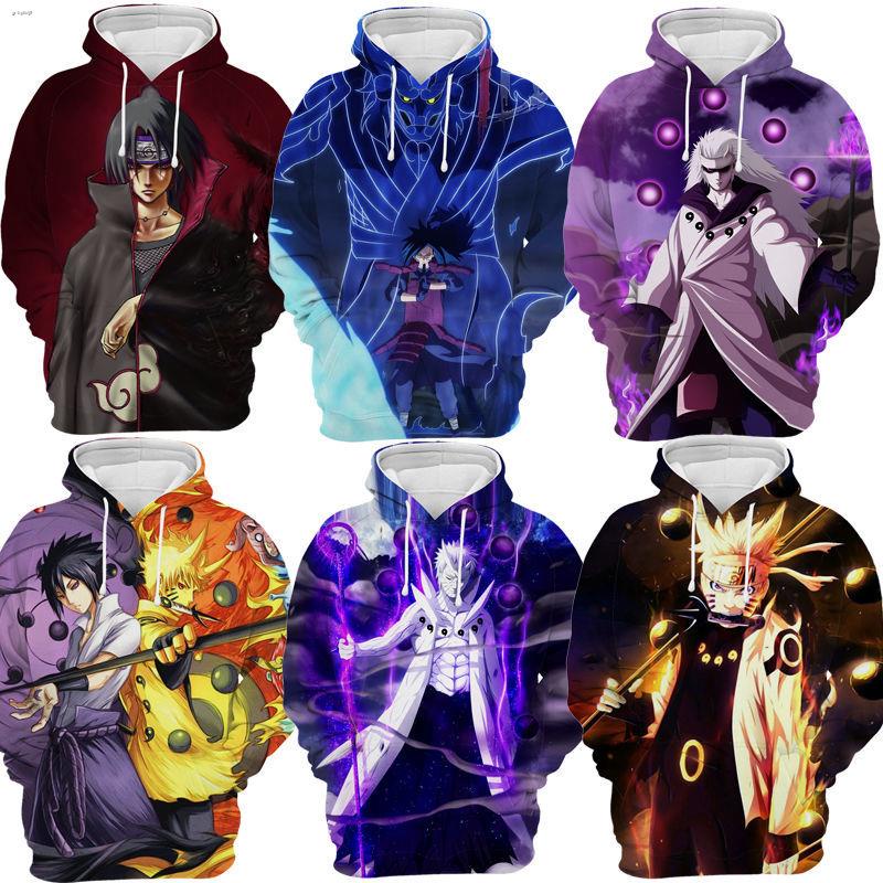✱✉Naruto hoodie nam mùa xuân và mùa thu áo khoác mới dành cho thanh niên có mũ trùm đầu quần áo học sinh tiểu học và tru