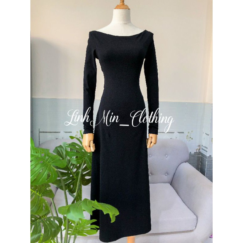 Đầm Dự Tiệc Sexy Dáng Cut-out Ôm Body Cực Sang - Váy Maxi Midi Dáng Dài Khoét Lưng Mặc 2 Kiểu GOYA DRESS