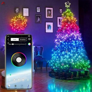 IKXRM Christmas Tree Decoration Lights Custom LED String Lights App Remote Control Light