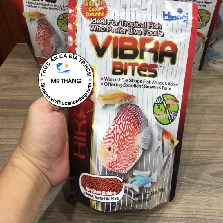 Hikari Vibra Bites : Thức ăn cho cá đĩa, các dòng cá thủy sinh, thần tiên