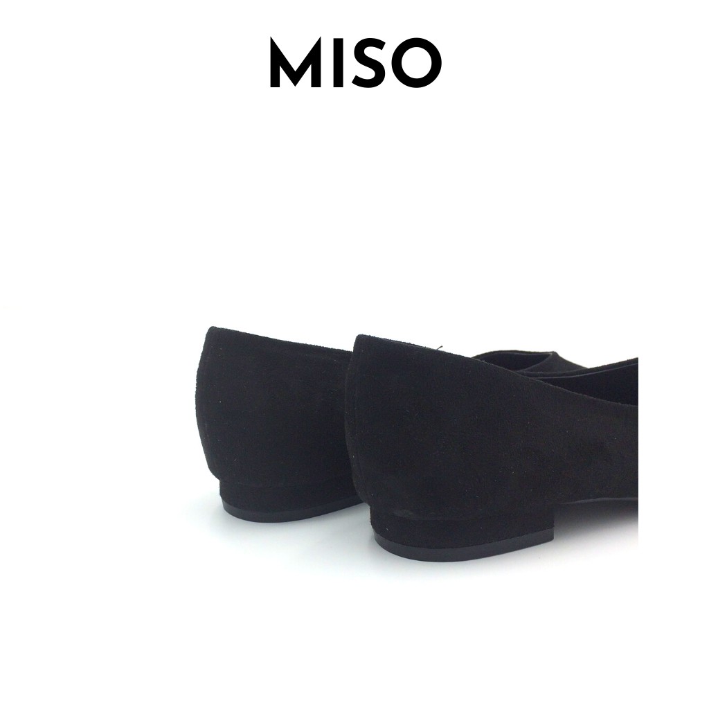 Giày búp bê nữ basic mũi vuông phối màu cao 2cm Miso M1019 | BigBuy360 - bigbuy360.vn