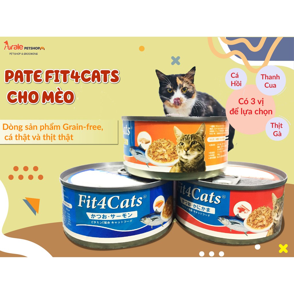 [YÊU THÍCH] PATE CHO MÈO FIT 4 CAT