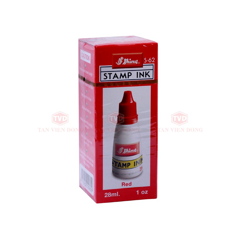 Mực dấu Shiny đỏ không phai 28ml SUKADO MUC03