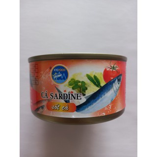 Cá mòi sốt cà xuất khẩu KTC 185g - lon dẹt loại mới