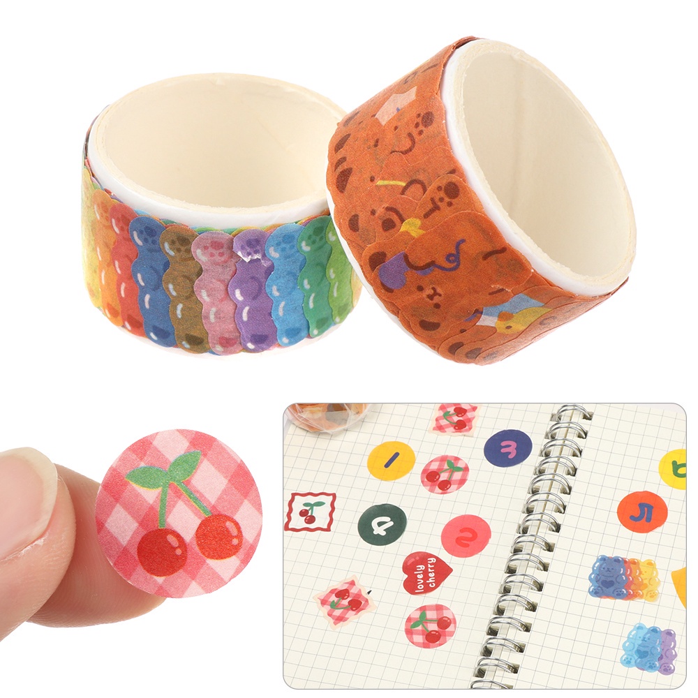 Cuộn Băng Keo Washi Dán Trang Trí Sổ Tay Nhật Ký Diy