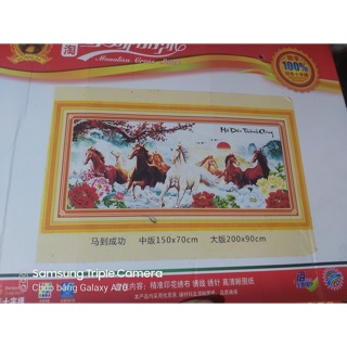 Kit tranh thêu Mã đáo thành công