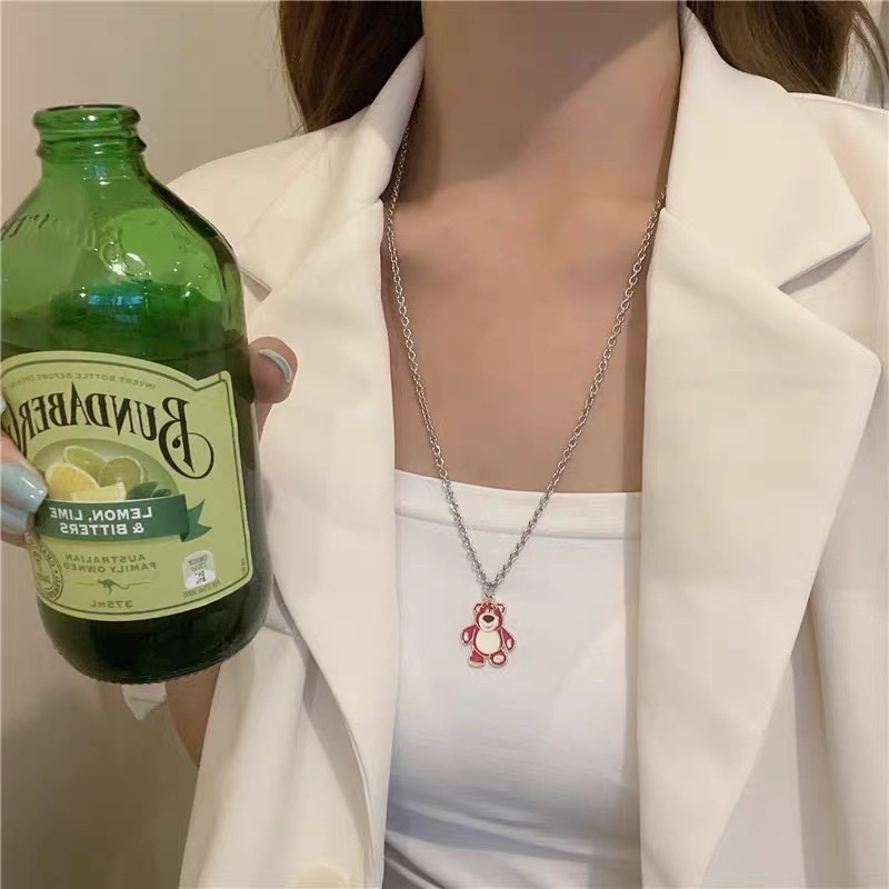 Dây chuyền gấu dâu Losto 🍓 QUÀ TẶNG ĐẾN MỌI NGƯỜI 🫶🏻