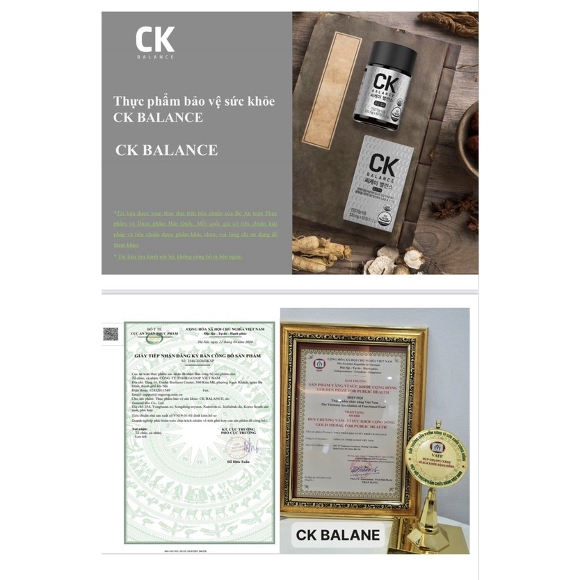 Bột Sâm Ck Balance Power