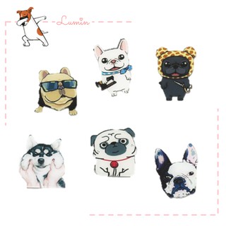 Huy hiệu cài áo, pin, ghim cài hình chú chó tạo dáng siêu ngầu | Lumin Store