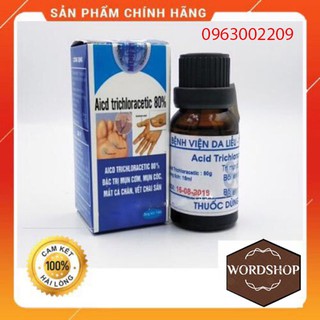 Trị Mụn Cơm - Mụn Cóc - Mắt Cá Chân Viện Da Liễu - Acid Trivhloracetic 80%