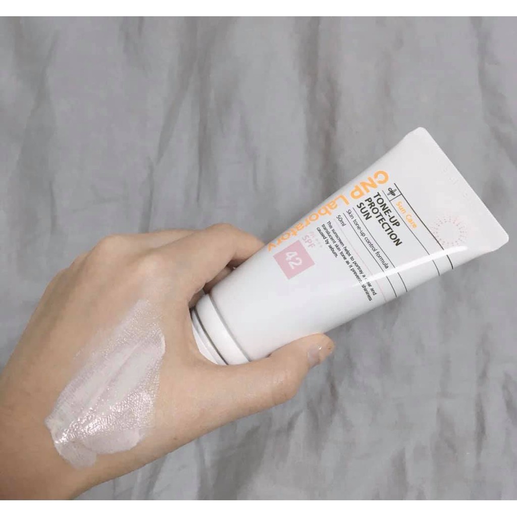 Kem chống nắng CNP Tone - Up protection Sun SPF 42+++, kiềm dầu không nhờn dính, nâng tone cực kỳ tốt | BigBuy360 - bigbuy360.vn
