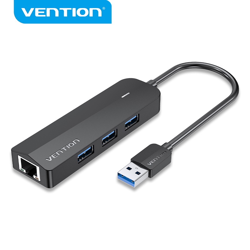 Hub Chia Cổng Vention 4 Cổng Usb Tốc Độ Cao 10 / 100/ 1000mbps Rj45 Dành Cho Laptop / Pc