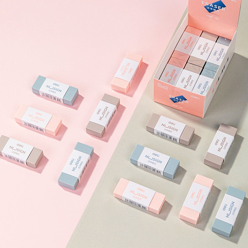 Cục Tẩy Cao Su Màu Sắc Macaron 2B Dành Cho Học Sinh Nhân Viên Văn Phòng