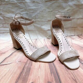 Sandal Gót Vuông 7 Phân Da Lộn Hót 2019