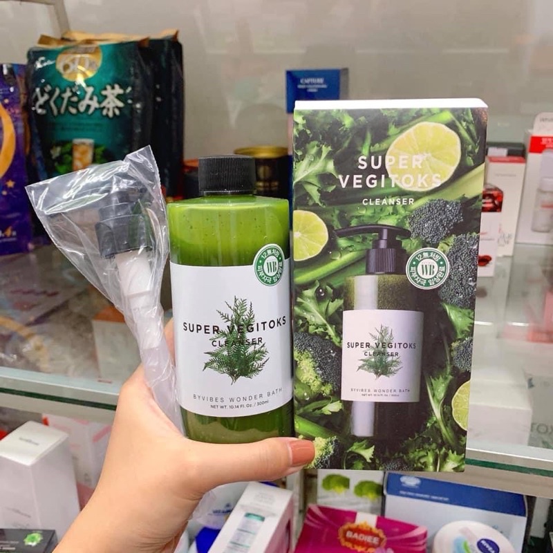 [FREE SHIP] Sữa Rửa Mặt Thải Độc Rau Củ Super Vegitoks