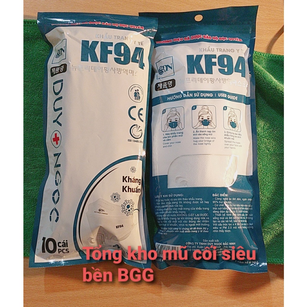 - Khẩu trang y tế KF94 DUY NGỌC
