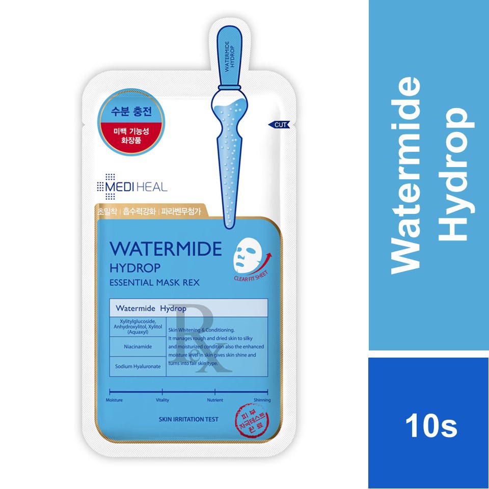 Hộp 10 miếng Mặt Nạ Mediheal Watermide Hydrop Essential Mask Rex