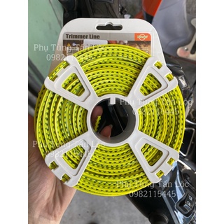 Cước gai quật cỏ, phát cỏ hàng tốt màu xanh cuộn 450gam