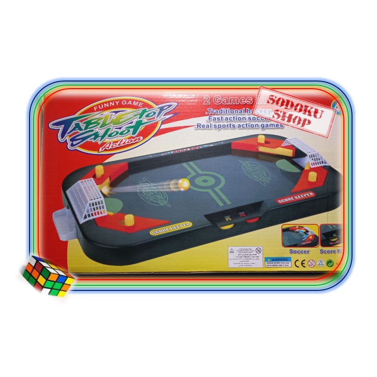01006 Đồ Chơi Bóng Trên Băng Air Hockey Và Bóng Đá, Trò Chơi Đối Kháng 2in1 Dành Cho Bé