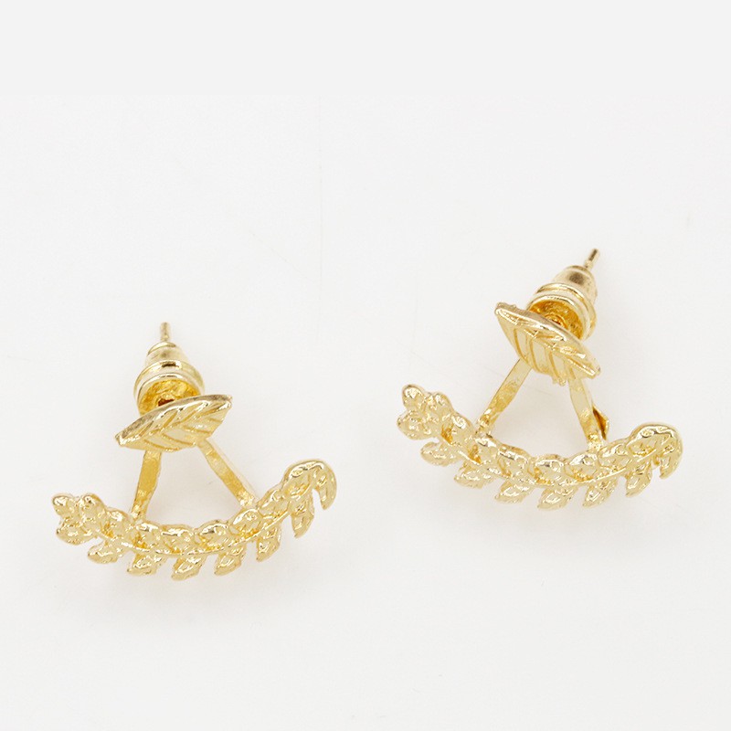 Fashion Korean Style Hanging Leaf Earrings