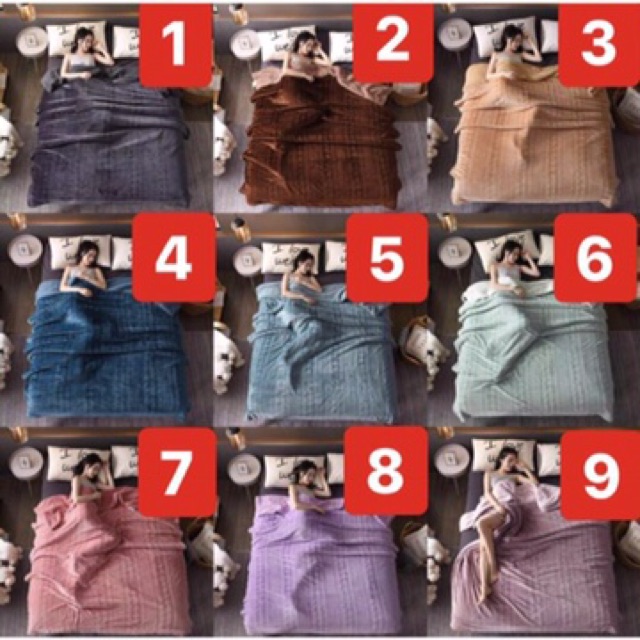 Chăn lông cừu len Blanket xuất Nhật tag chuẩn