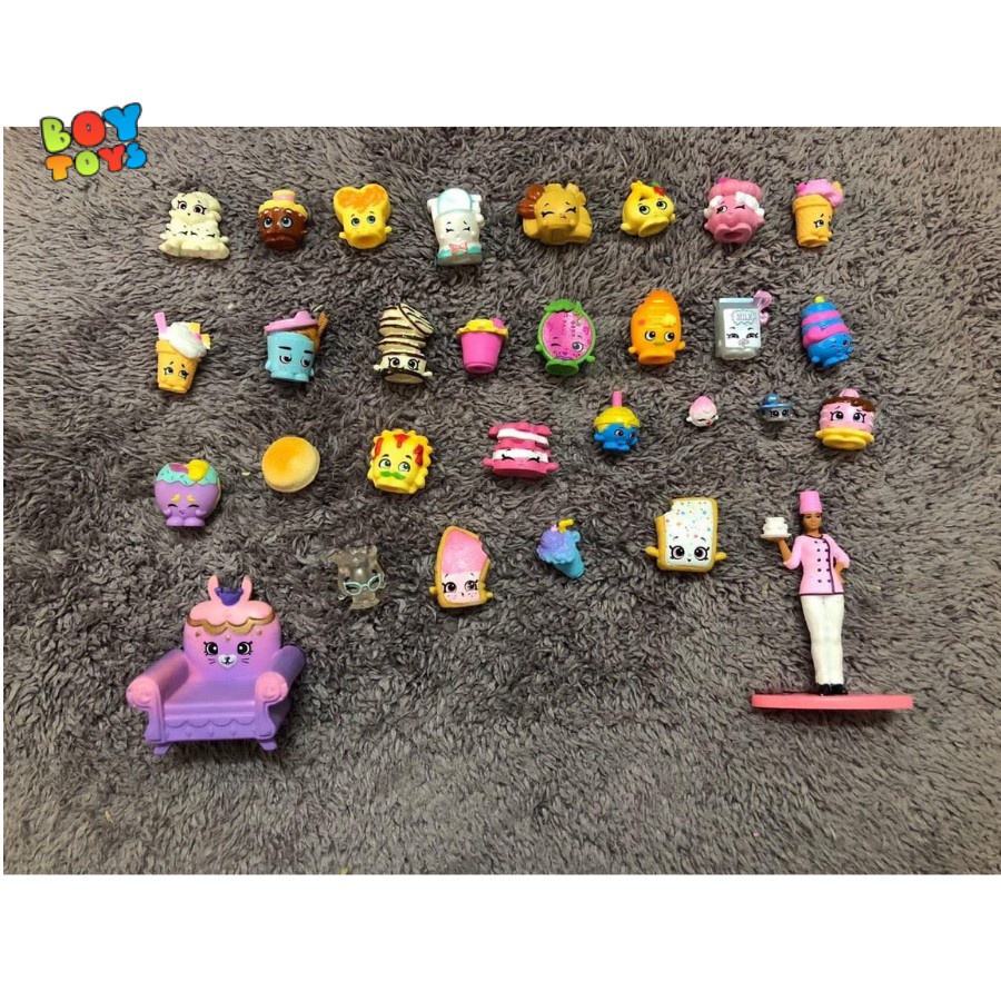 Set 30 con Shopkins mô hình đồ chơi siêu dễ thương, chất liệu an toàn, không trùng mẫu cho bé thỏa sức vui chơi